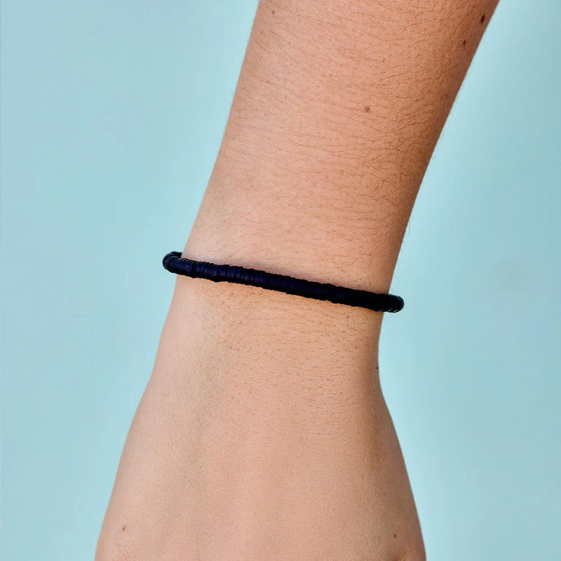 Black Seascape Stretch Pura Vida Bracelet