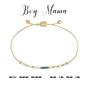 Boy Mama Dot & Dash Morse Code Bracelet