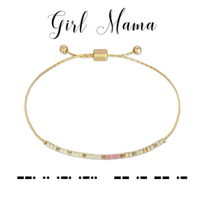 Girl Mama Dot & Dash Morse Code Bracelet