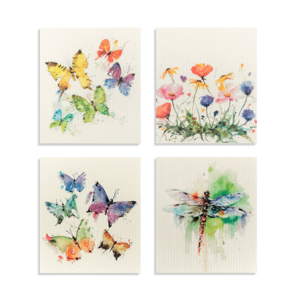 Butterflies Biodegradable Dish Cloth