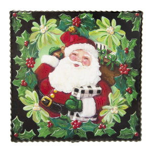 Roundtop Collection Hamilton Holly Santa Print