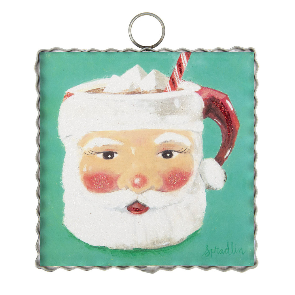 Roundtop Collection Santa Mug Mini Print