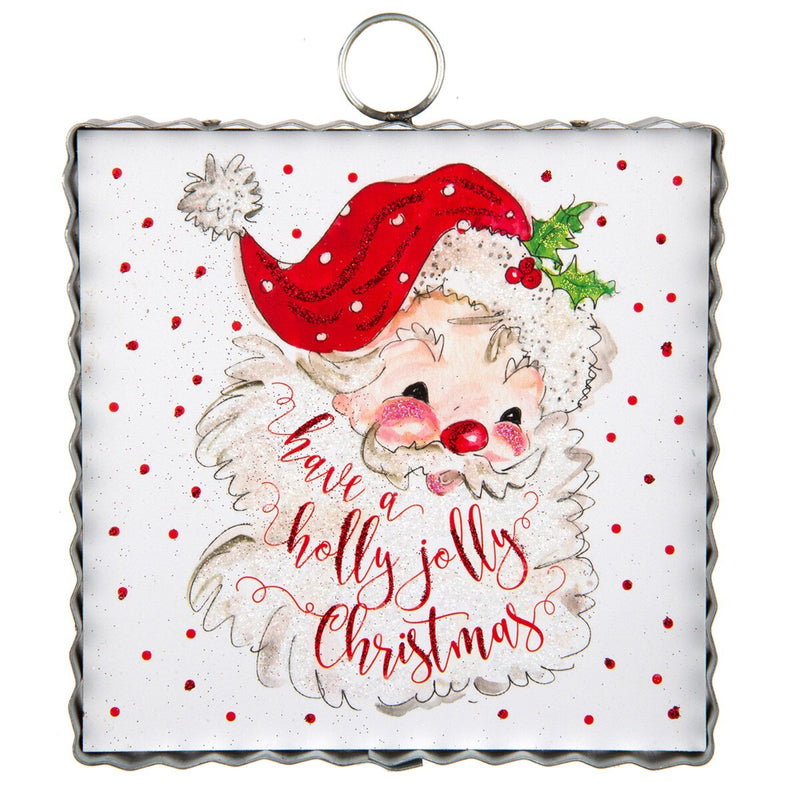 Roundtop Collection Holly Jolly Santa Mini Print