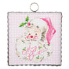 Roundtop Collection Beck's Pink Santa Mini Print