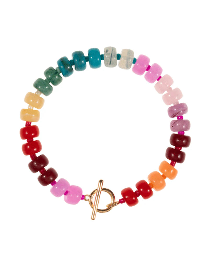 Genevieve Bright Multi-Color Ombre Mixed Bracelet