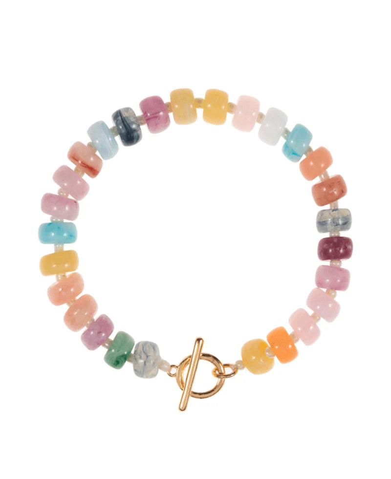 Genevieve Muted Multi-Color Ombre Mixed Bracelet