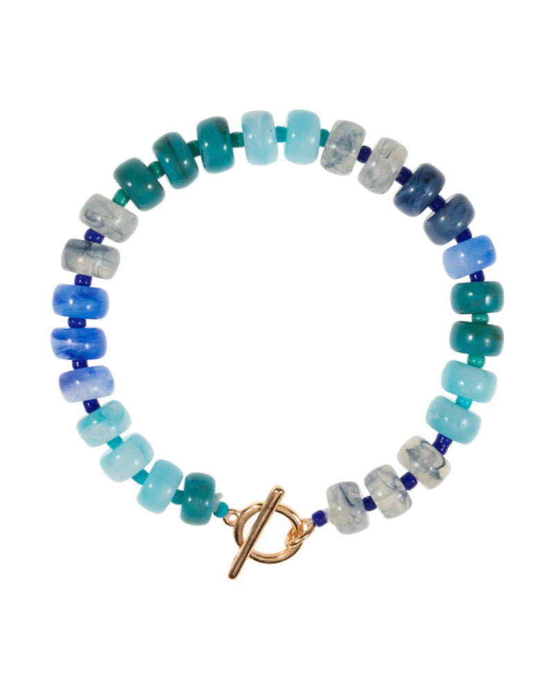 Genevieve Turquoise Ombre Mixed Bracelet