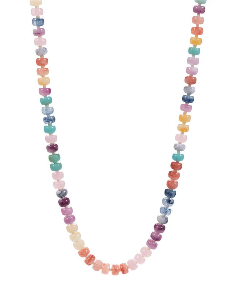 Genevieve Muted Multi-Color Ombre Mixed Necklace