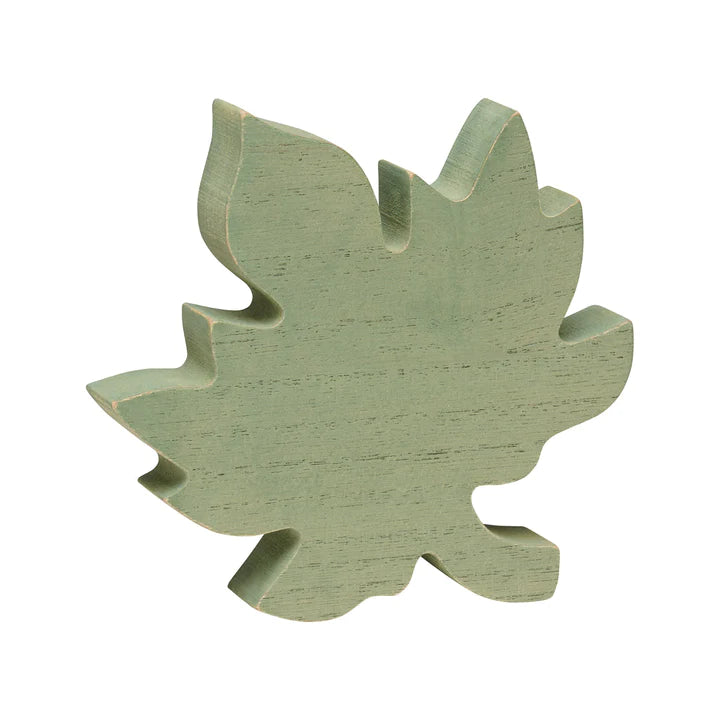 Green Simple Leaf Cutout