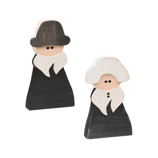 Pilgrim Wooden Pair
