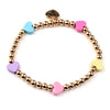 CHARM IT! Multi Heart Stretch Bead Bracelet