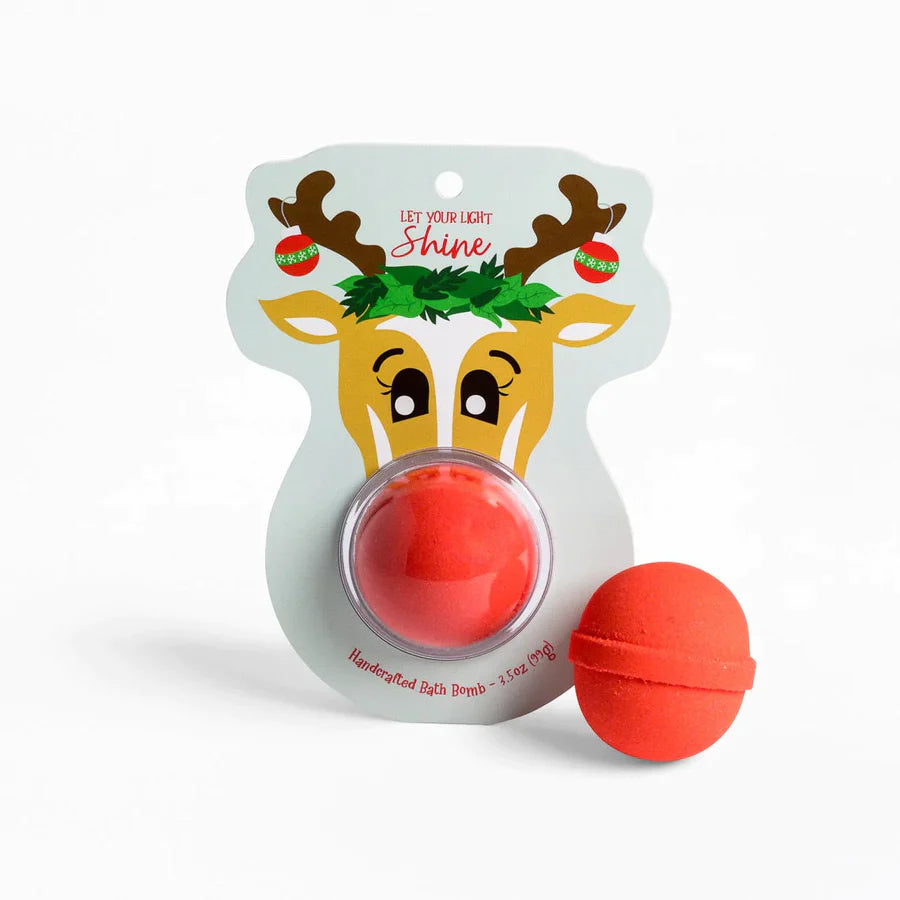 Let Your Light Shine Rudolph Clamshell Bath Bomb
