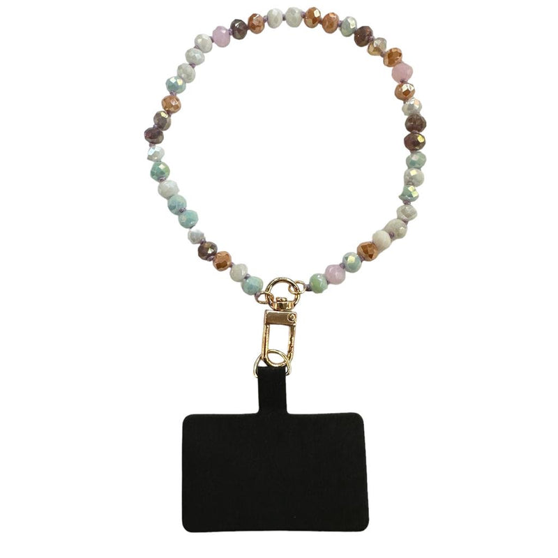 Pastel Multi Beaded Phone Wristlet