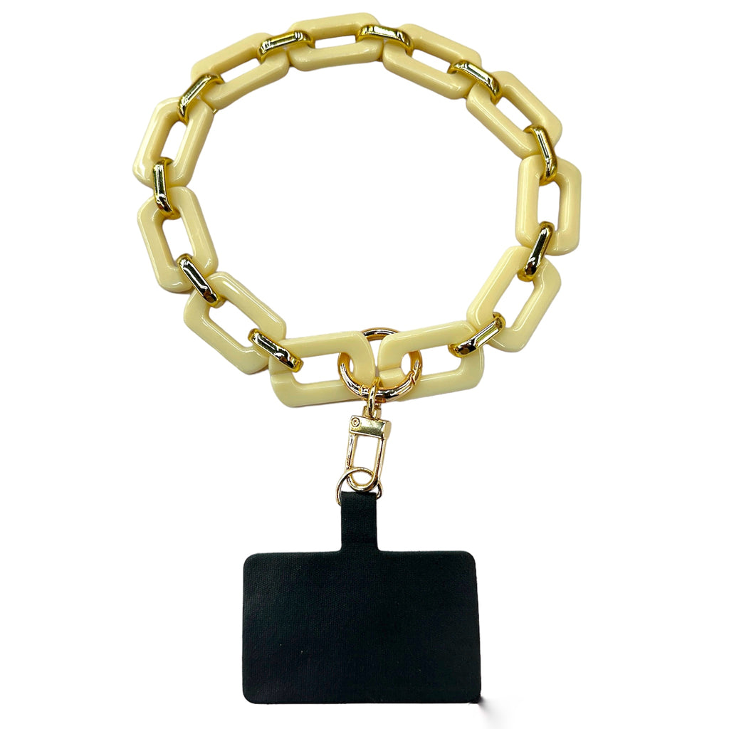 Ivory Chain Phone Wristlet