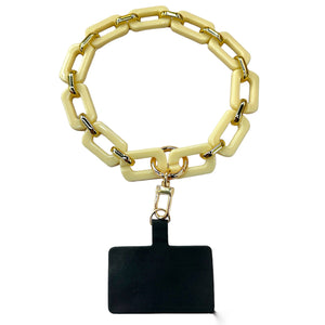 Ivory Chain Phone Wristlet