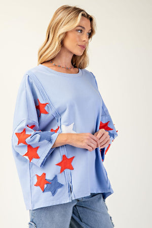 Star Spangled Patch Top