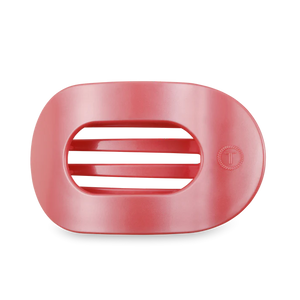 Teleties Calming Coral  Flat Round Hair Clip