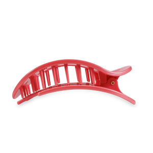 Teleties Calming Coral  Flat Round Hair Clip