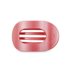 Teleties Calming Coral  Flat Round Hair Clip