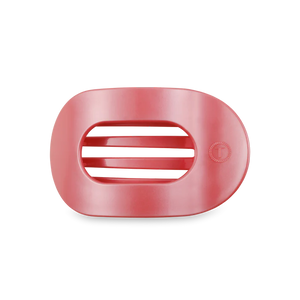 Teleties Calming Coral  Flat Round Hair Clip