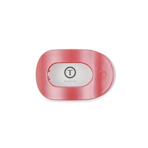 Teleties Calming Coral  Flat Round Hair Clip