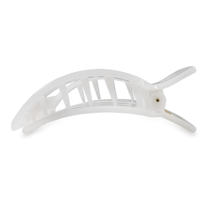 Teleties Coconut White Flat Square Hair Clip
