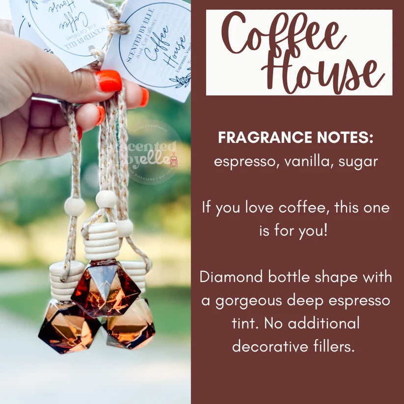 Coffee House Scented by Elle Car Diffuser