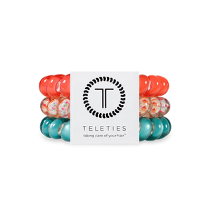 Coral Craze Teleties Hair Ties