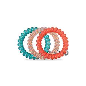 Coral Craze Teleties Hair Ties