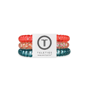 Coral Craze Teleties Hair Ties