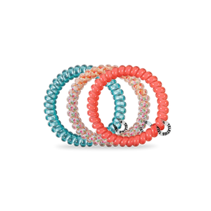 Coral Craze Teleties Hair Ties