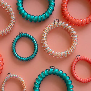 Coral Craze Teleties Hair Ties