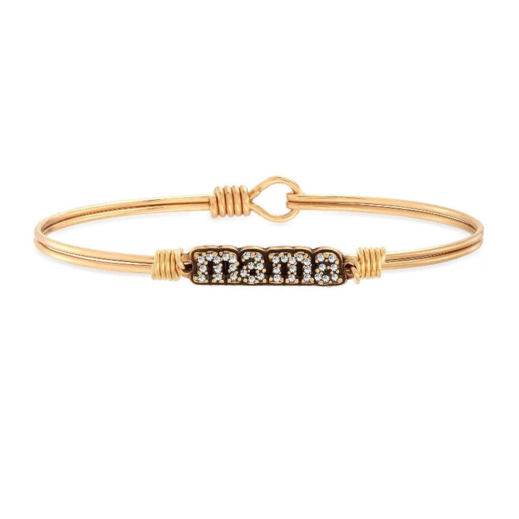Luca + Danni Crystal Pave Mama Bangle Bracelet