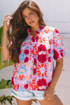 Blush Bloom Floral Print Top