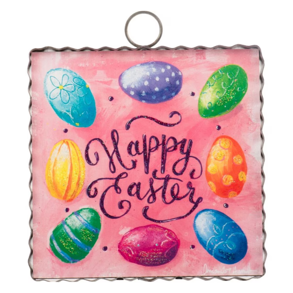 Roundtop Collection Mini Happy Easter & Eggs Print