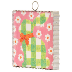 Roundtop Collection Mini Gingham Bunny Print