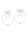 Crystal Bow Accent Earrings