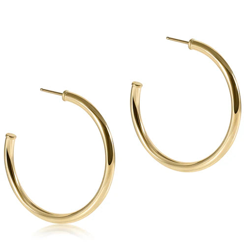 Enewton Smooth Round Gold 1.5" Hoop Earrings