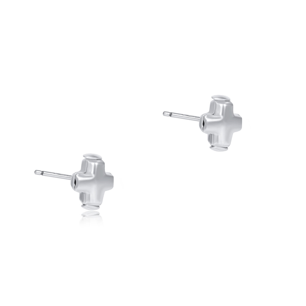 Enewton Sterling Silver Small Signature Cross Stud