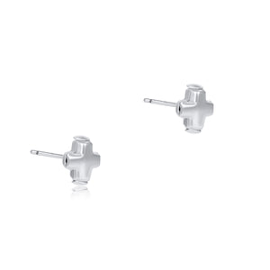 Enewton Sterling Silver Small Signature Cross Stud