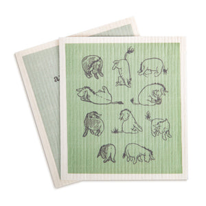 Eeyore Winnie The Pooh Biodegradable Dish Cloth Set