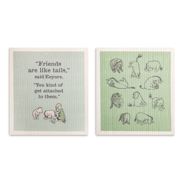Eeyore Winnie The Pooh Biodegradable Dish Cloth Set