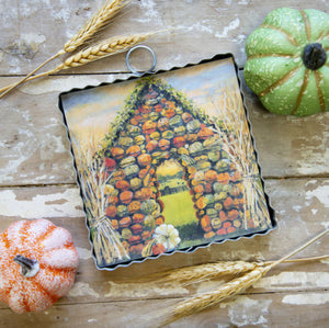 Roundtop Collection House of Pumpkins Mini Print