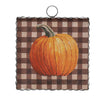 Roundtop Collection Pumpkin on Checks Mini Print