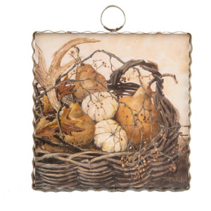 Roundtop Collection Sepia Gourds Mini Print