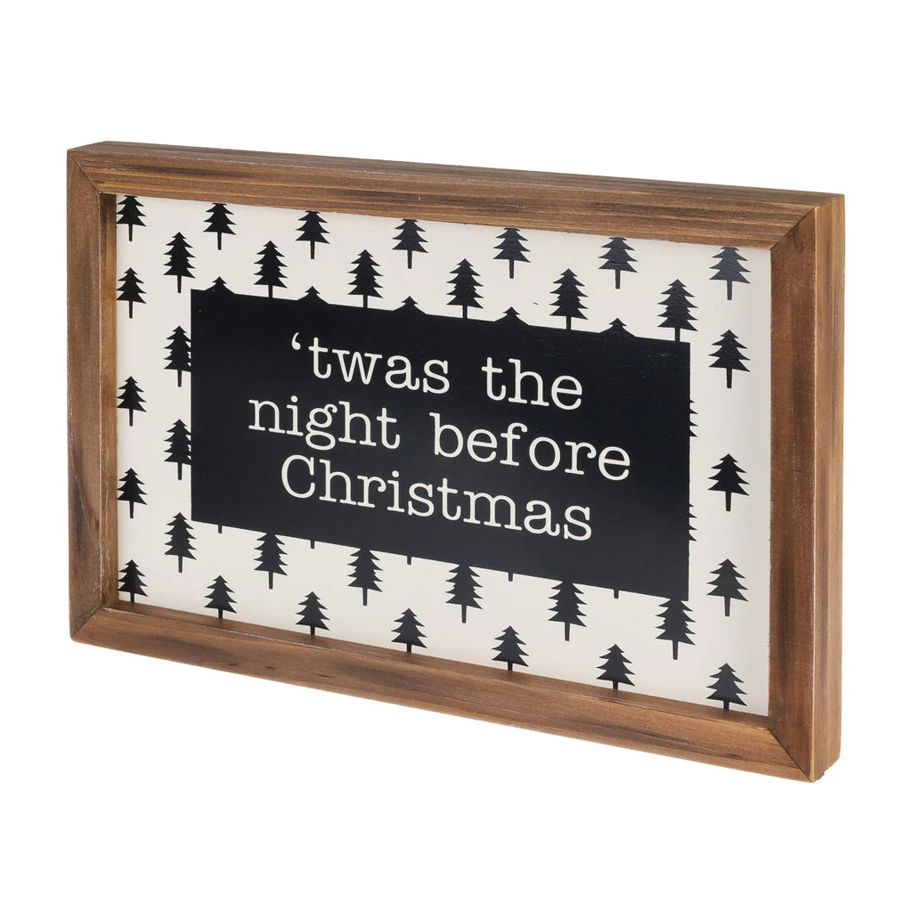 Night Before Christmas Framed Sign