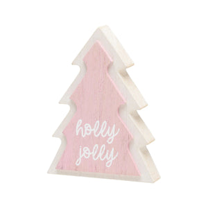 Holly Jolly Retro 3D Wood Tree