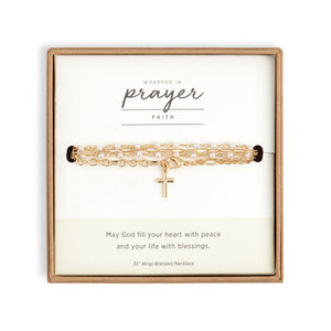 Wrapped in Prayer Faith Necklace/Bracelet