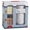 White Hobnail Illumination Candle Warmer Gift Set
