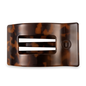 Teleties Tortoise Flat Rectangle Hair Clip